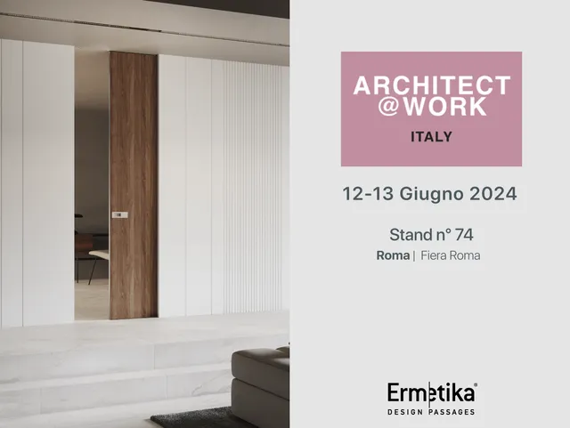 Ermetika presenta le porte filo muro all'ARCHITECT@WORK di Roma
